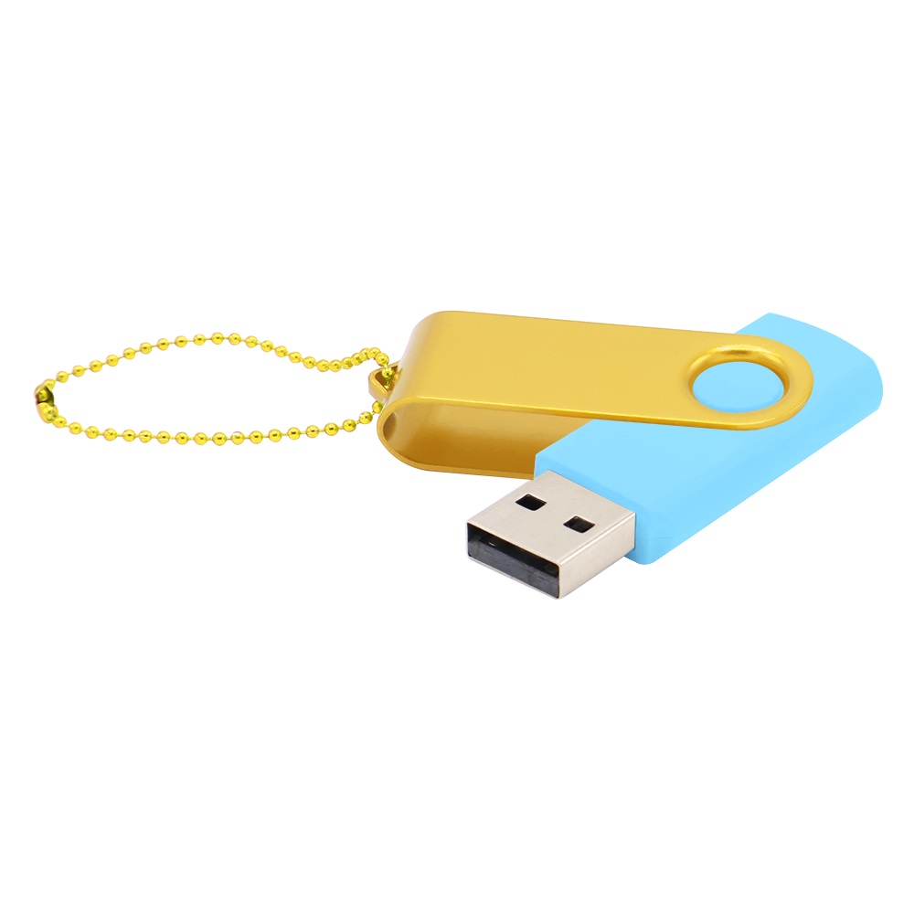 Флешка Designer To Go 2.0 USB 16Gb, голубой/желтый - 3033R.08.06