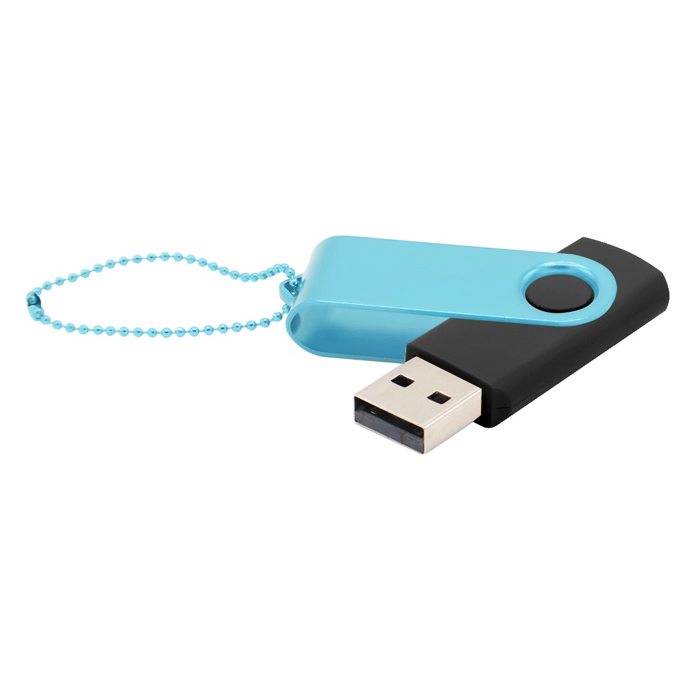 Флешка Designer To Go 2.0 USB 16Gb, черный/бирюзовый - 3033R.02.17