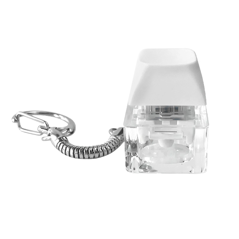 Брелок PUSH ME с LED подсветкой, Белый - 12039.01