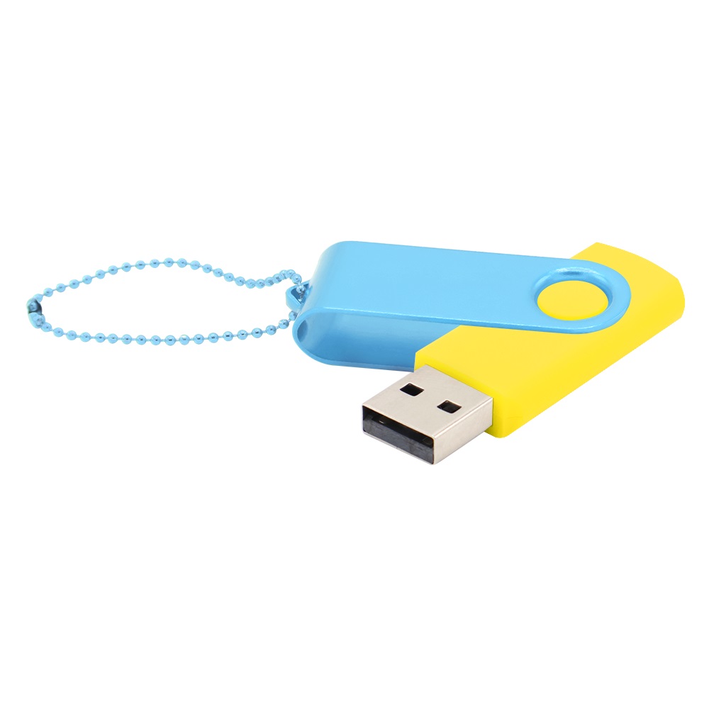 Флешка Designer To Go 2.0 USB 16Gb, желтый/бирюзовый - 3033R.06.17