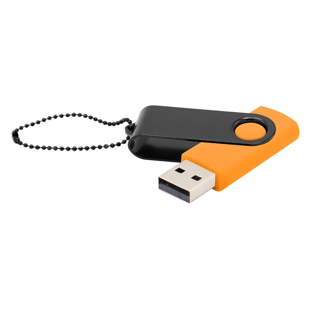 Флешка Designer To Go 2.0 USB 16Gb, оранжевый/черный - 3033R.07.02