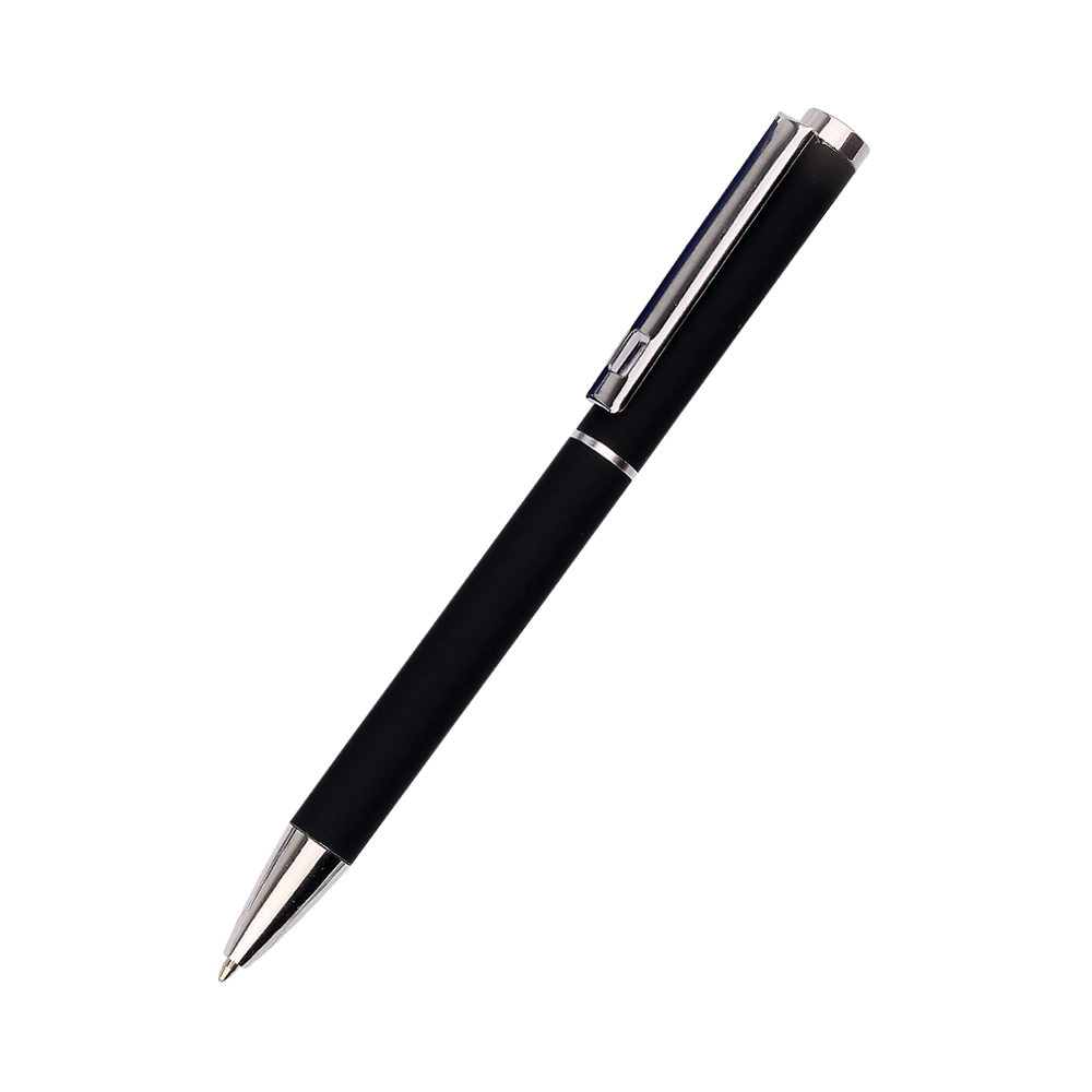 Ручка металлическая Titan софт-тач, черная-S - 1029.02-S