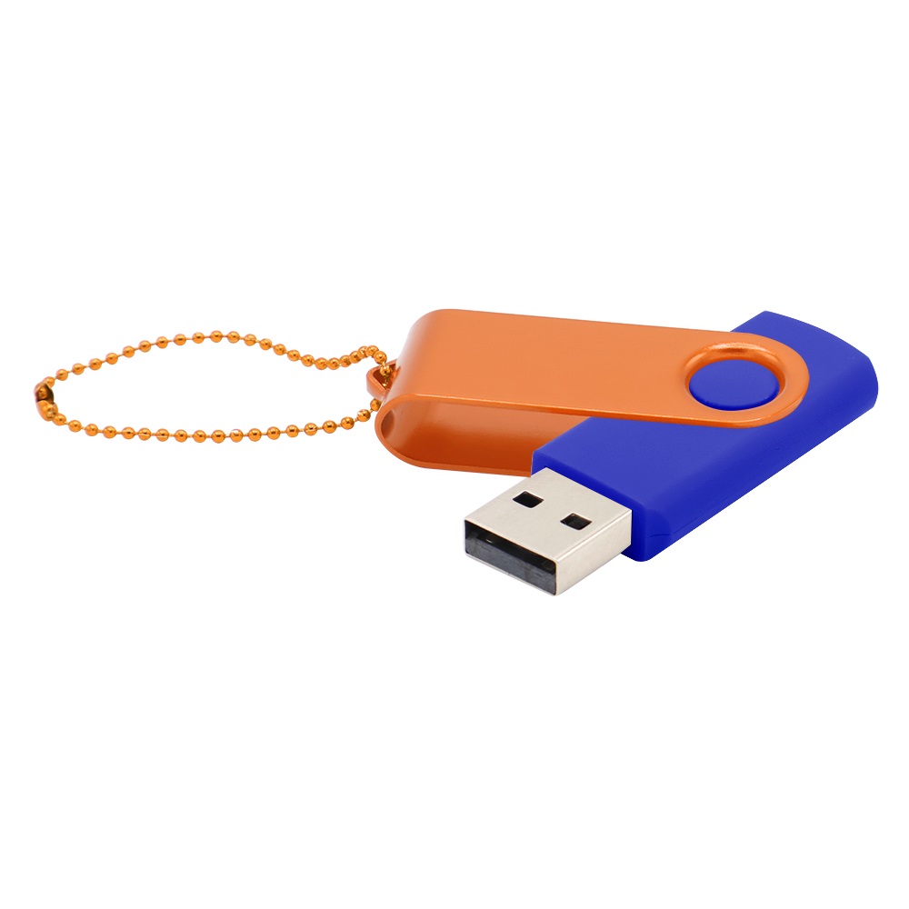 Флешка Designer To Go 2.0 USB 16Gb, синий/оранжевый - 3033R.03.07