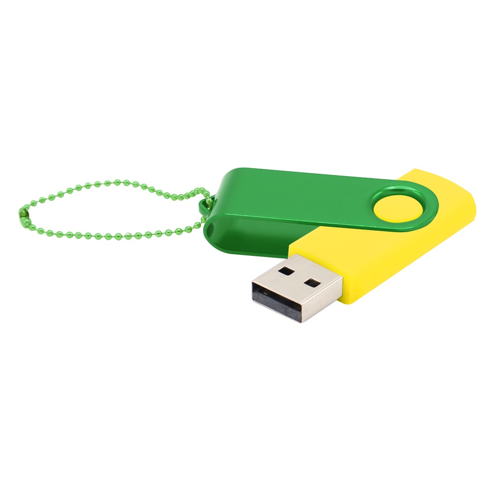 Флешка Designer To Go 2.0 USB 16Gb, желтый/зеленый - 3033R.06.04