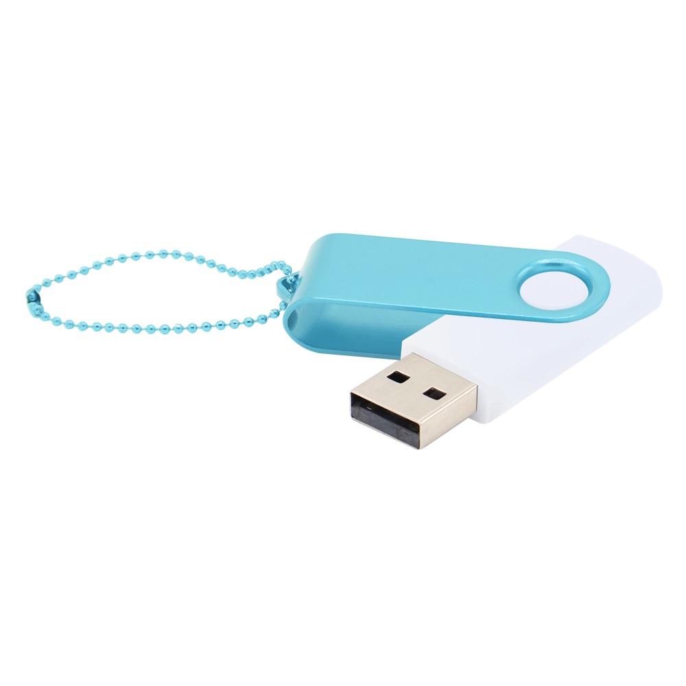 Флешка Designer To Go 2.0 USB 16Gb, белый/голубой - 3033R.01.08