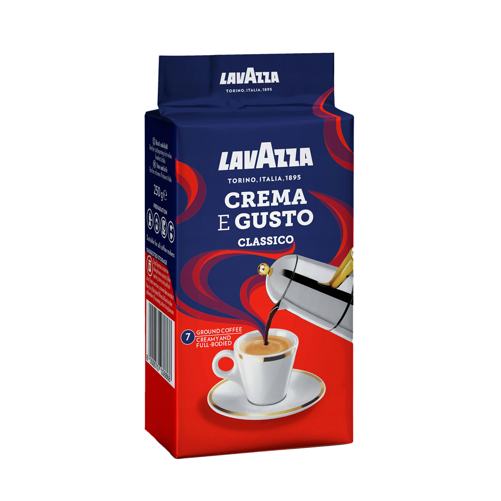 КОФЕ Lavazza  мол. пач. 250г*20 Crema e Gusto вак/уп. INT - 5851