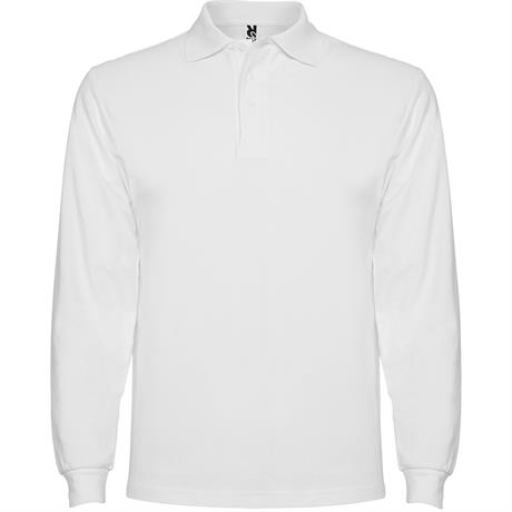 Футболка поло ESTRELLA L/S мужская, БЕЛЫЙ M - PO66350201