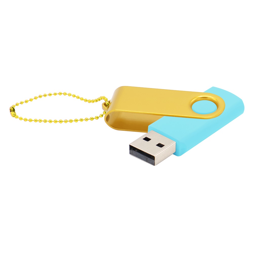 Флешка Designer To Go 2.0 USB 16Gb, бирюзовый/желтый - 3033R.17.06