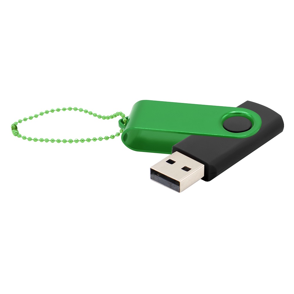 Флешка Designer To Go 2.0 USB 16Gb, черный/зеленый - 3033R.02.04