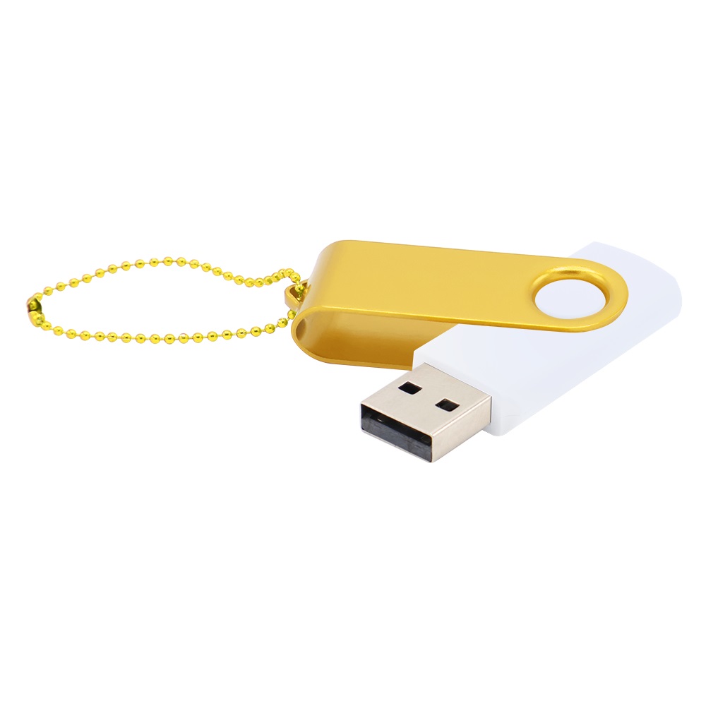 Флешка Designer To Go 2.0 USB 16Gb, белый/желтый - 3033R.01.06