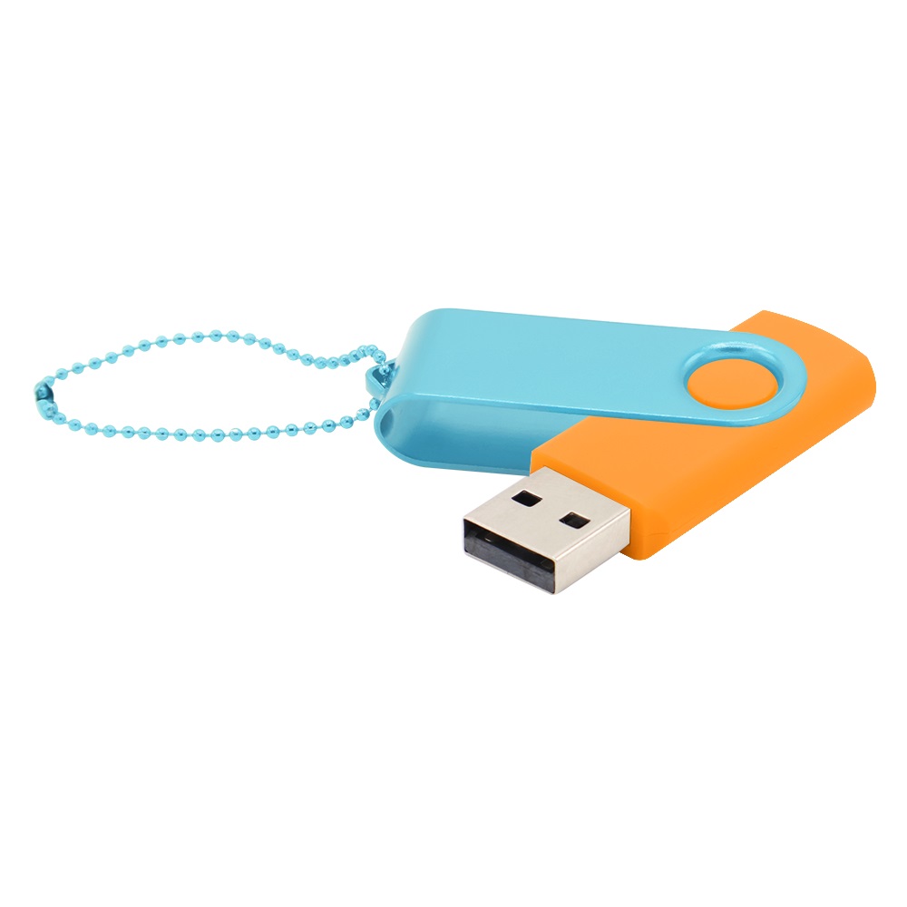 Флешка Designer To Go 2.0 USB 16Gb, оранжевый/бирюзовый - 3033R.07.17